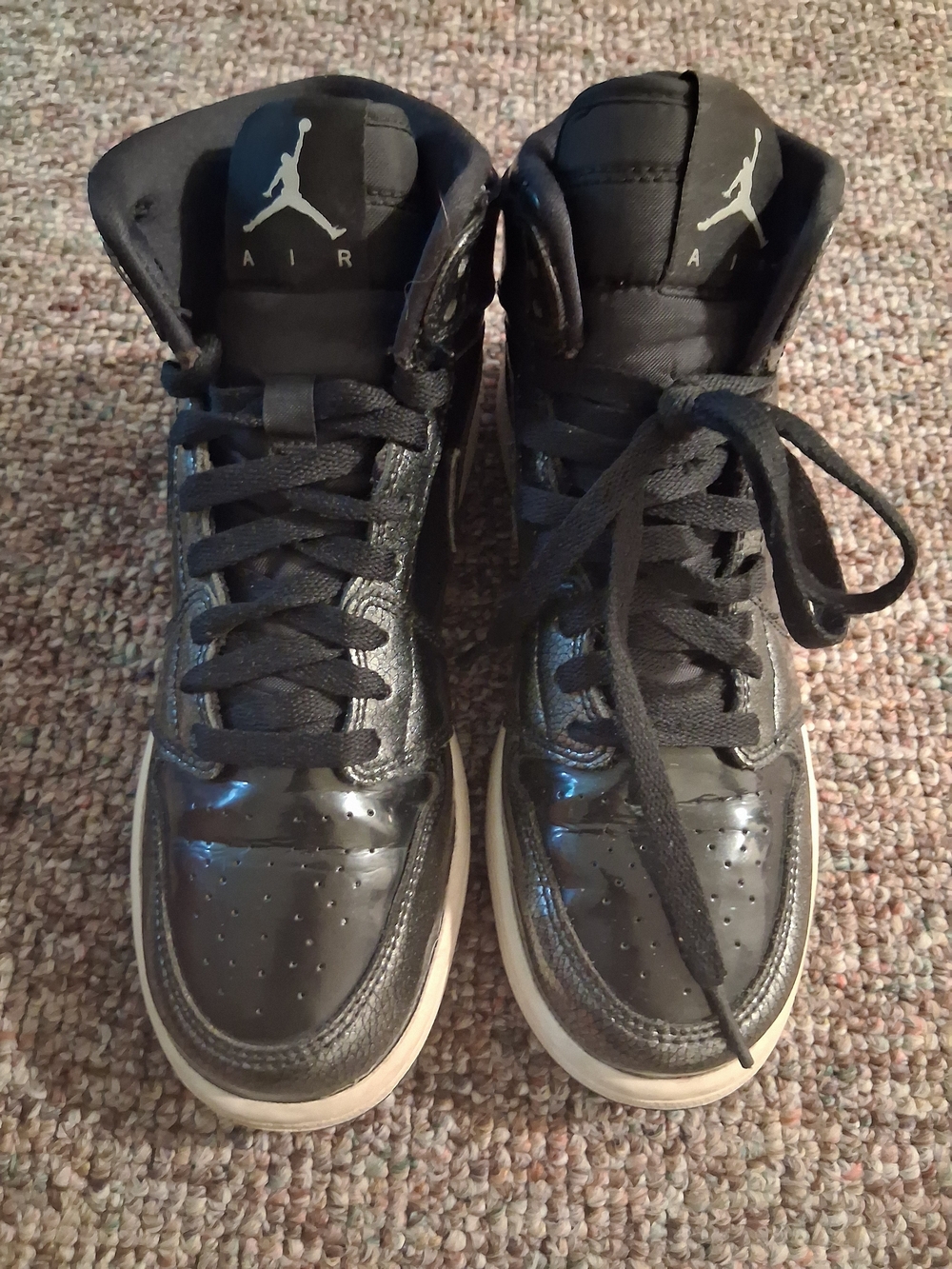 Size 6 - Air Jordan 1 Retro High Black Patent